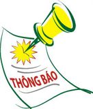THÔNG BÁO