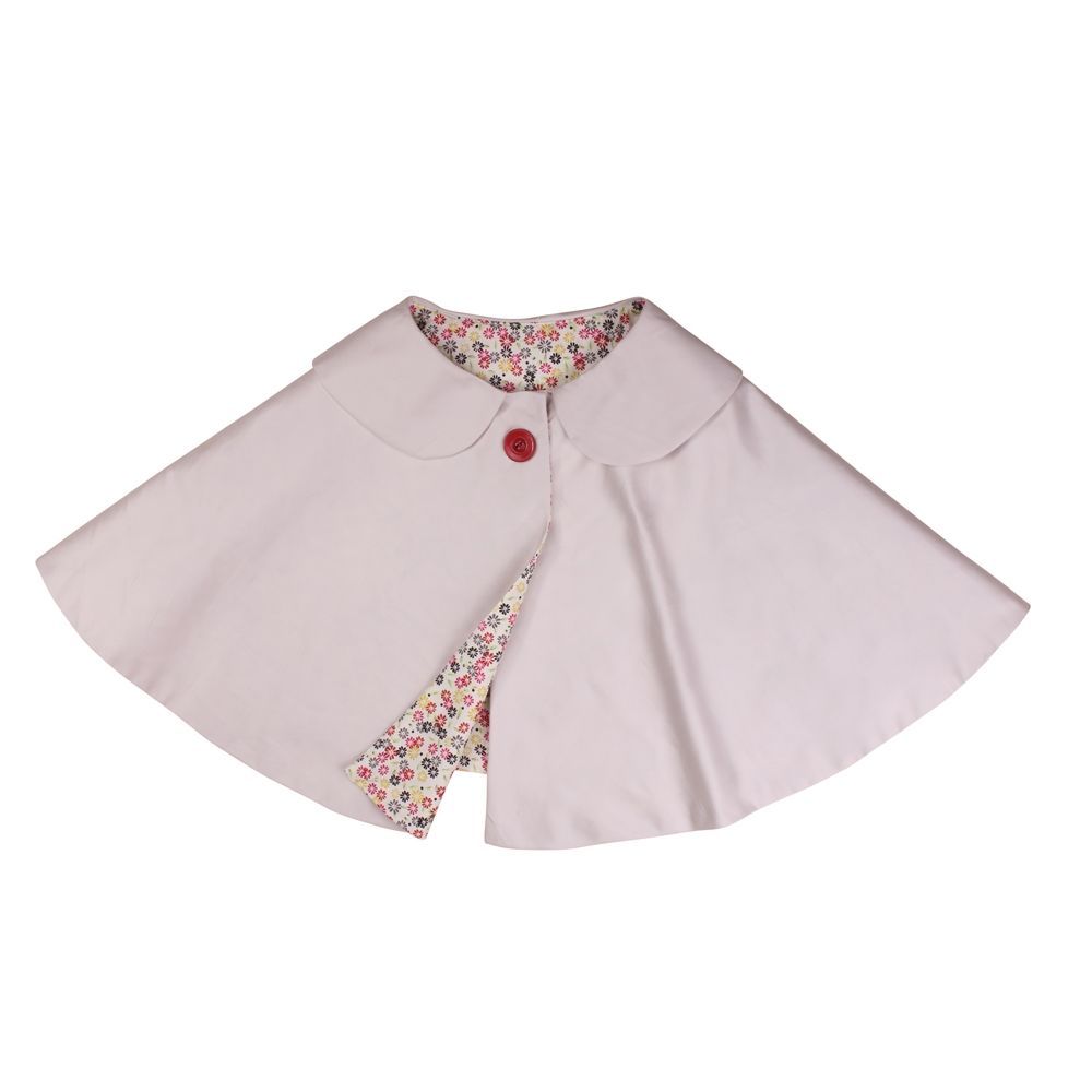 Áo Khoác Dơi Cổ Sen-màu kem ánh hồng-CM24