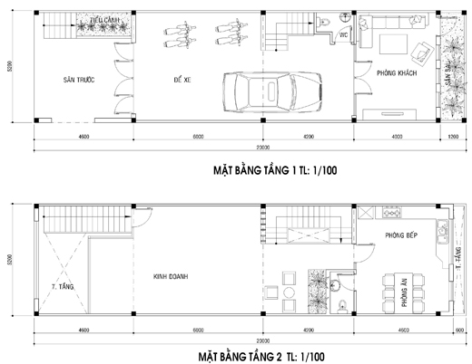 Nhà phố 4m 3 lầu