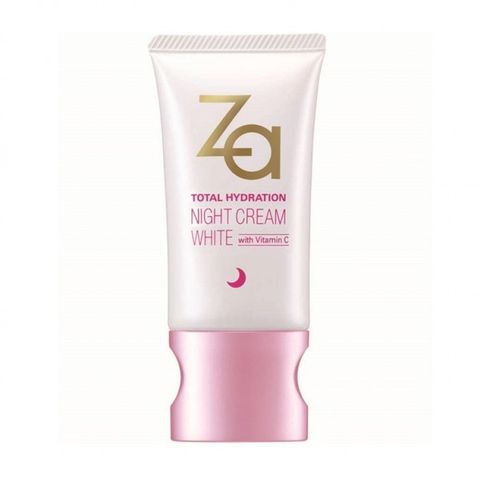 kem duong da za total hydration night cream white