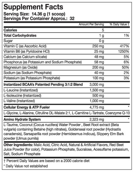 Musclepharm Amino1 info