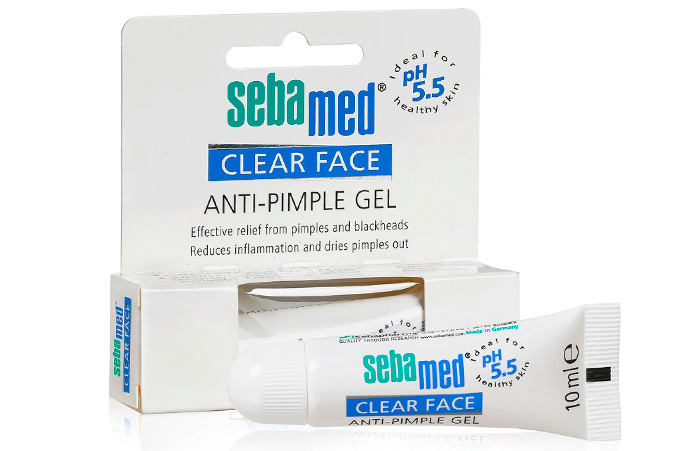 kem tri mun khang khuan va lam diu da sebamed ph5 5 clear face anti pimple gel des