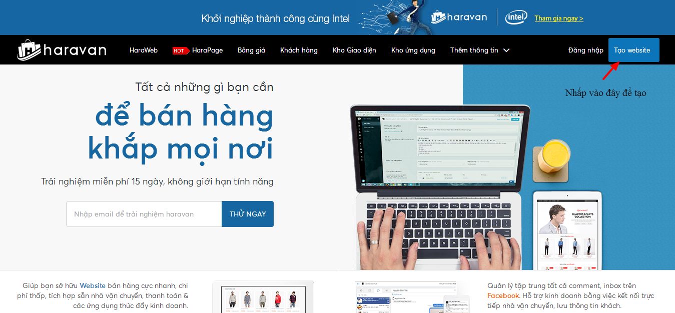 huong dan tao website