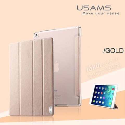 Bao da Ipad Mini 4 Usams Viva Series - mặt ốp lưng trong suốt Tp.Hcm Đẹp Rẻ