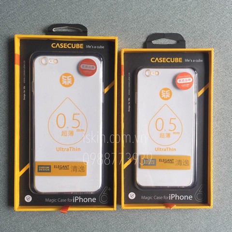 Ốp Lưng Iphone 6s Plus CaseCube Trong Dẻo bảo vệ camera, CHUẨN 6s Plus 1