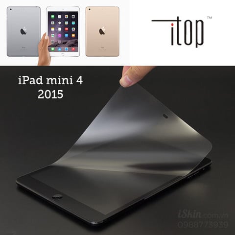 Miếng dán màn hình Ipad Mini 4 nhám mờ chống vân tay (Matte) - iTop - Giá rẻ, Bao Dán Đẹp TpHcm