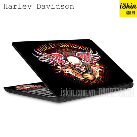 Miếng Dán Skin Trang Trí Laptop Logo Harley Davidson Cá Tính