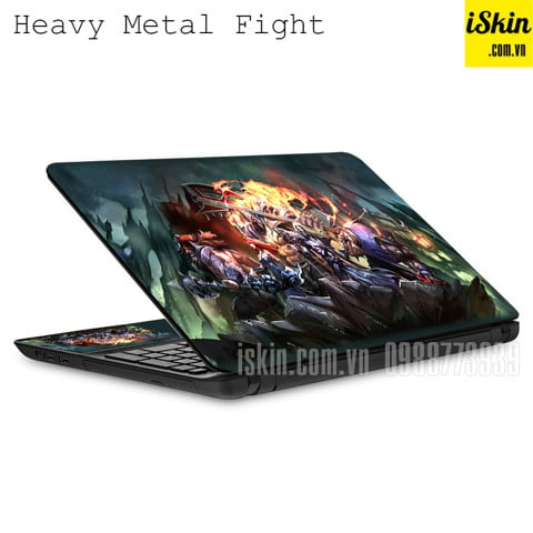 Miếng Dán Skin Trang Trí Laptop Hình Heavy Metal Fight Đẹp