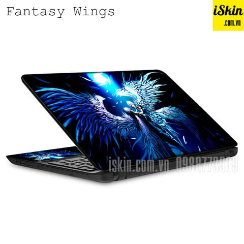 Miếng Dán Skin Trang Trí Laptop Hình Fantasy Đôi Cánh Thiên Thần