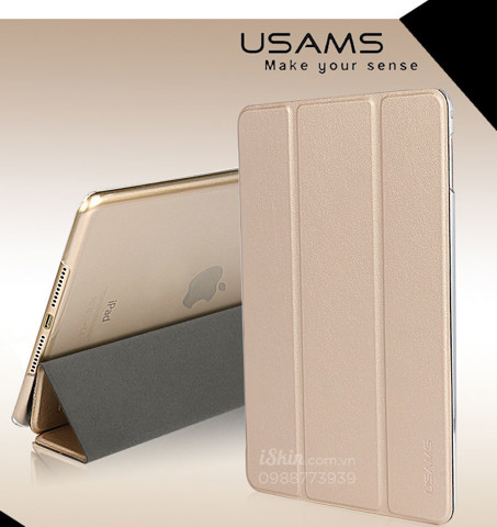 Bao da Ipad Pro Usams Uview Series - Mặt lưng trong suốt - Siêu nhẹ
