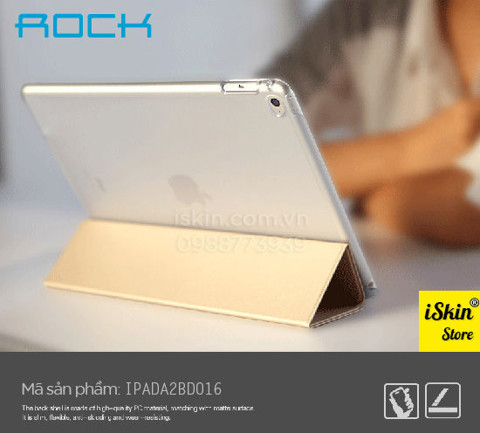 Bao Da Ipad Mini 4 Đẹp Rock Touch Series Chính Hãng Siêu Mỏng - Ốp Lưng Sau Trong, Giá Rẻ, TpHcm