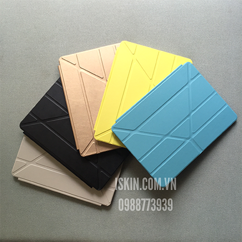 Bao da Ipad Pro Zin Apple xếp tam giác, origami hít nam châm chắc chắn, đẹp, giá rẻ TpHcm