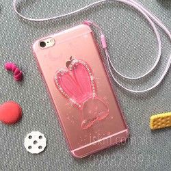 Ốp Lưng Iphone 6 Plus Thỏ Bunny Đính Đá Dễ Thương Silicon Dẻo Giá rẻ TpHcm