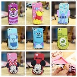 Ốp Lưng Iphone 5 5s Silicon Dẻo Disney Pooh Sulley Donald mickey