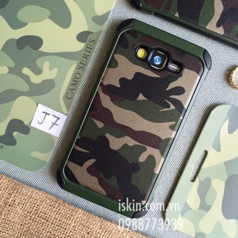 Ốp Lưng Samsung Galaxy J7 Camo Rằn Ri Chống Sốc Nam Tính