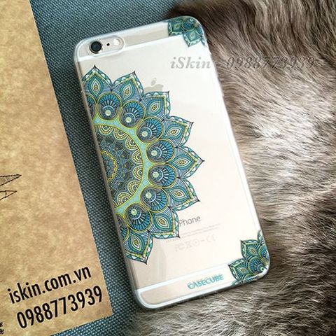 Ốp lưng Iphone 6/6s Casecube Henna màu đẹp, đá âm, Sang trọng