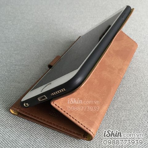 Bao da Iphone 6/6s Plus Uniq Heritage Wallet+ Chính hãng Singapore, rất nhiều ngăn để thẻ và tiền