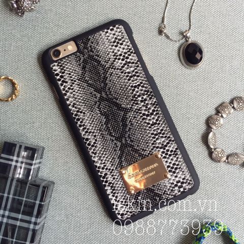 Ốp Lưng Iphone 5 5s D&G Da Hoa Văn Vintage Sang Trọng