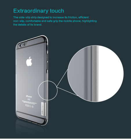 Ốp lưng Iphone 6 6s Nillkin Nature trong suốt silicon dẻo giá rẻ TpHcm