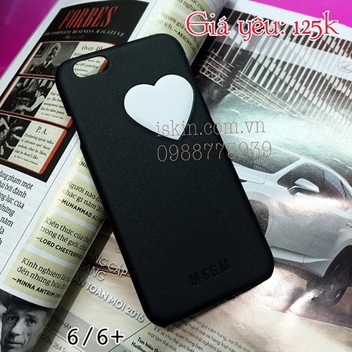 Ốp lưng Case Iphone 6 6s Plus Milano Italy MSGM da đẹp Giá Rẻ TpHcm Iskin 