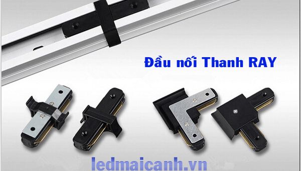 Đầu nối thanh RAY gắn đèn led, dau noi thanh ray gan den led