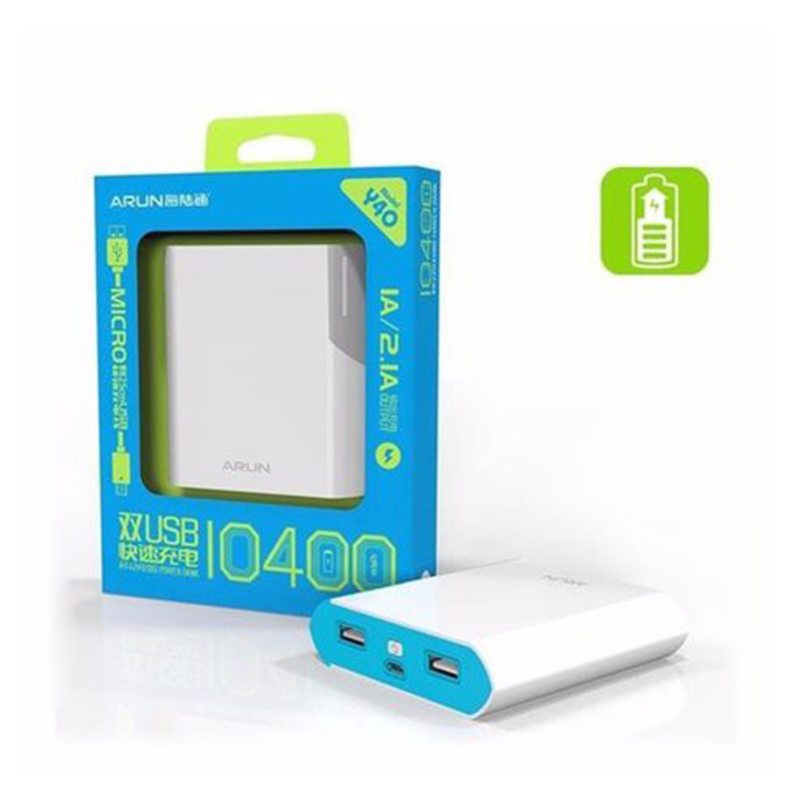 Pin sạc dự phòng Arun 10400mah chính hãng bảo hành 12 tháng giá rẻ - 1