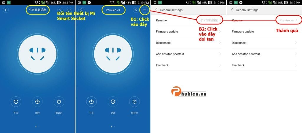 Ổ CẮM THÔNG MINH XIAOMI SMART SOCKET ĐIỀU KHIỂN WIFI, 3G - 13