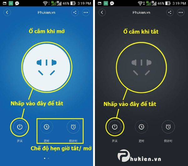 Ổ CẮM THÔNG MINH XIAOMI SMART SOCKET ĐIỀU KHIỂN WIFI, 3G - 11