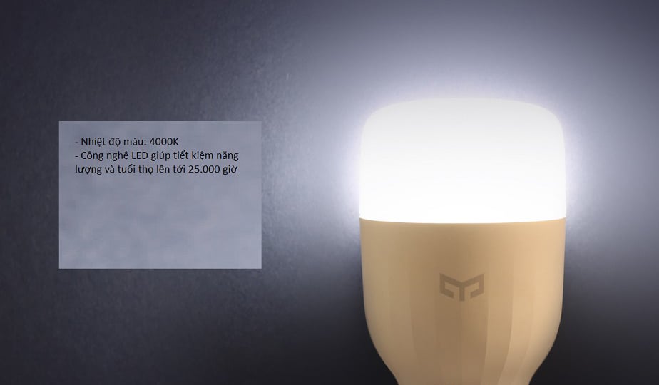 Đèn thông minh XIAOMI YEELIGHT LED 2 giá rẻ hàng chính hãng 265K - 2