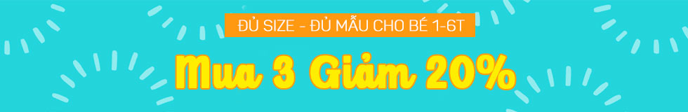 sản phẩm sale mua 3 giảm 20%