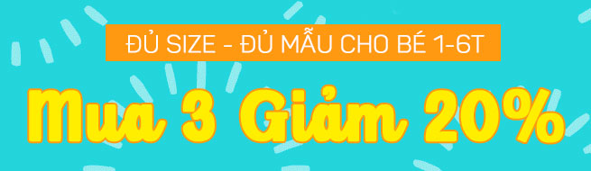 sản phẩm sale mua 3 giảm 20%