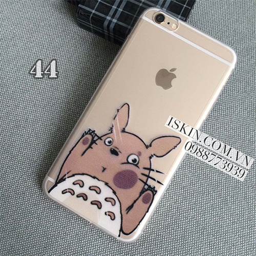 Ốp Lưng Iphone 5, 5s, 6, 6 Plus Trong In Hình Totoro Dễ Thương