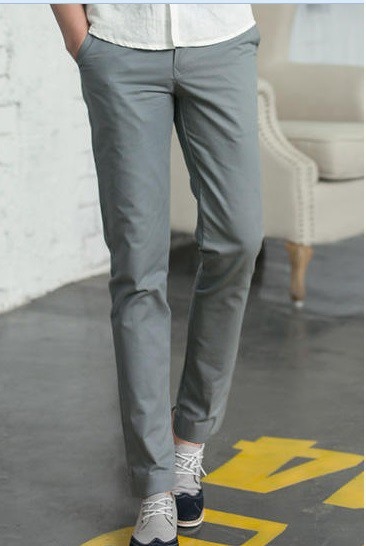 Hugo - Quần kaki dáng chuẩn QK_03 xám chì 1