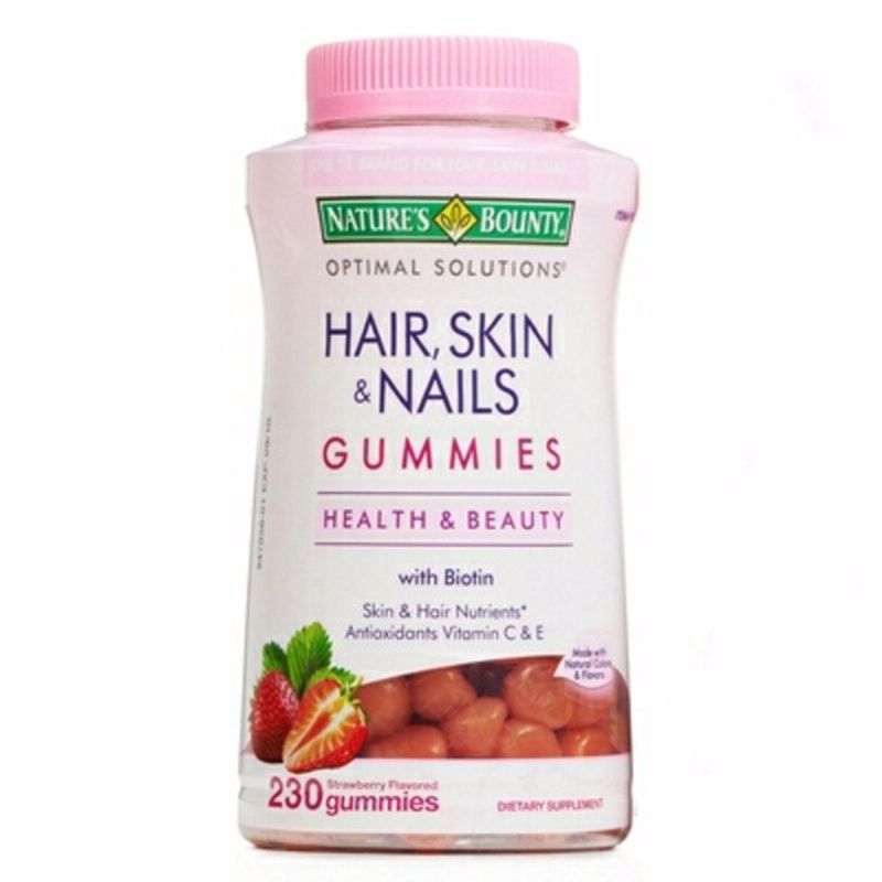 Kẹo dẻo đẹp da móng tóc Hair, Skin and Nails Gummies 230 viên - EVA
