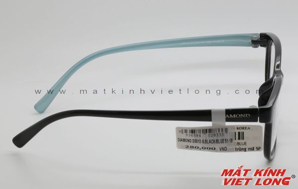  GỌNG KÍNH DIAMOND D3012-S.BLACK/BLUE 51-18 