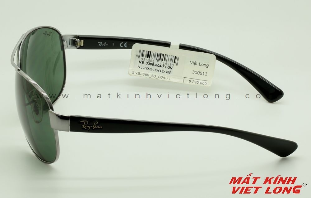 MẮT KÍNH RAYBAN-3386-004-71-3N – VIỆT LONG - Đại lý ủy nhiệm mắt kính chính  hãng.