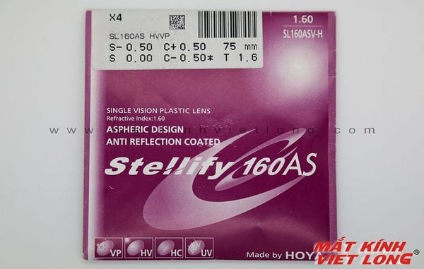  TRÒNG KÍNH STELLIFY 1.60 