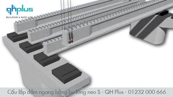 Bu long neo S dung ket noi dam ngang trong thi cong cau
