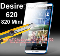 Kính Cường Lực HTC Desire 620, 820 Mini (9H-0.26mm)