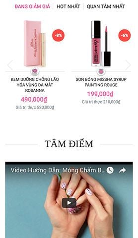 Mẫu website bella beauty