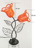 đèn ngủ sắt mỹ thuật hình hoa tulip