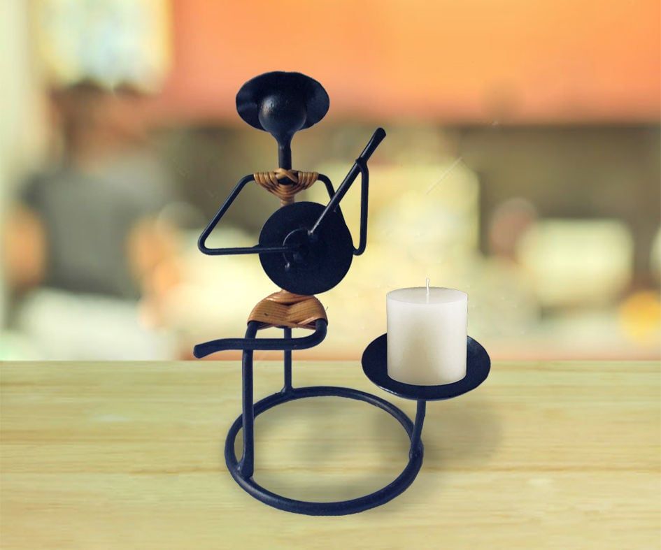 chân nến sắt mỹ thuật quà tặng văn hóa