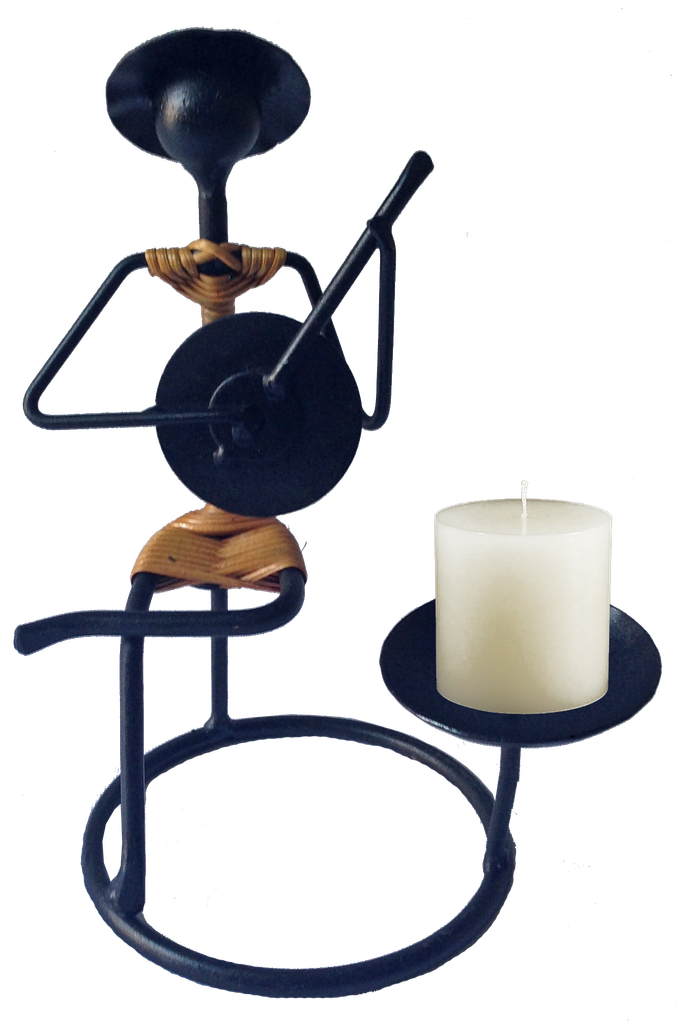 chân nến sắt mỹ thuật quà tặng văn hóa