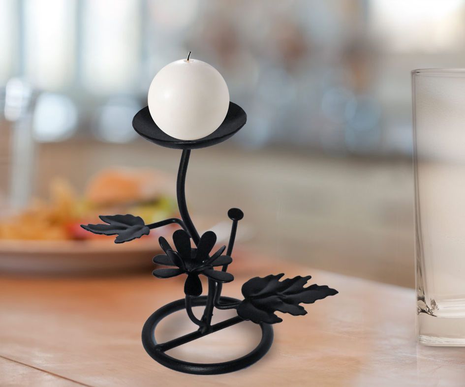 chân nến nghệ thuật sắt mỹ thuật thiên nhiên