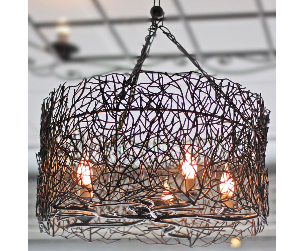 đèn chùm sắt mỹ thuật độc đáo