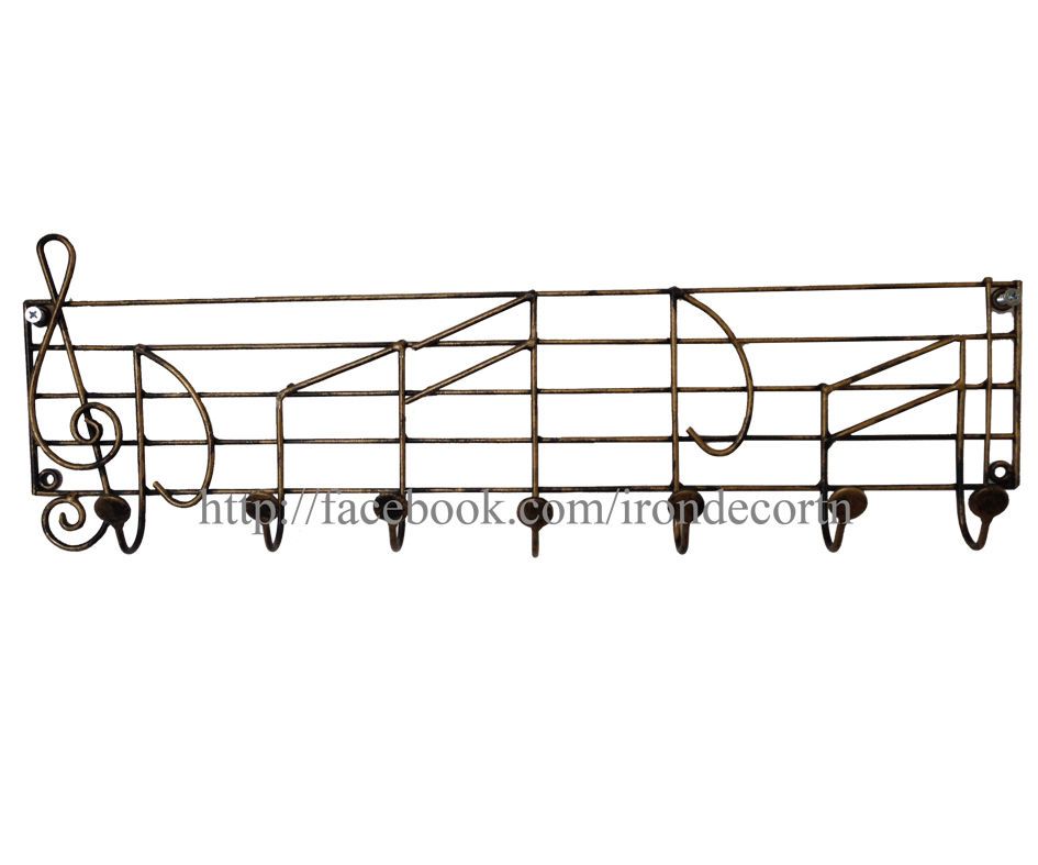 Móc treo quần áo hình nốt nhạc sáng tạo