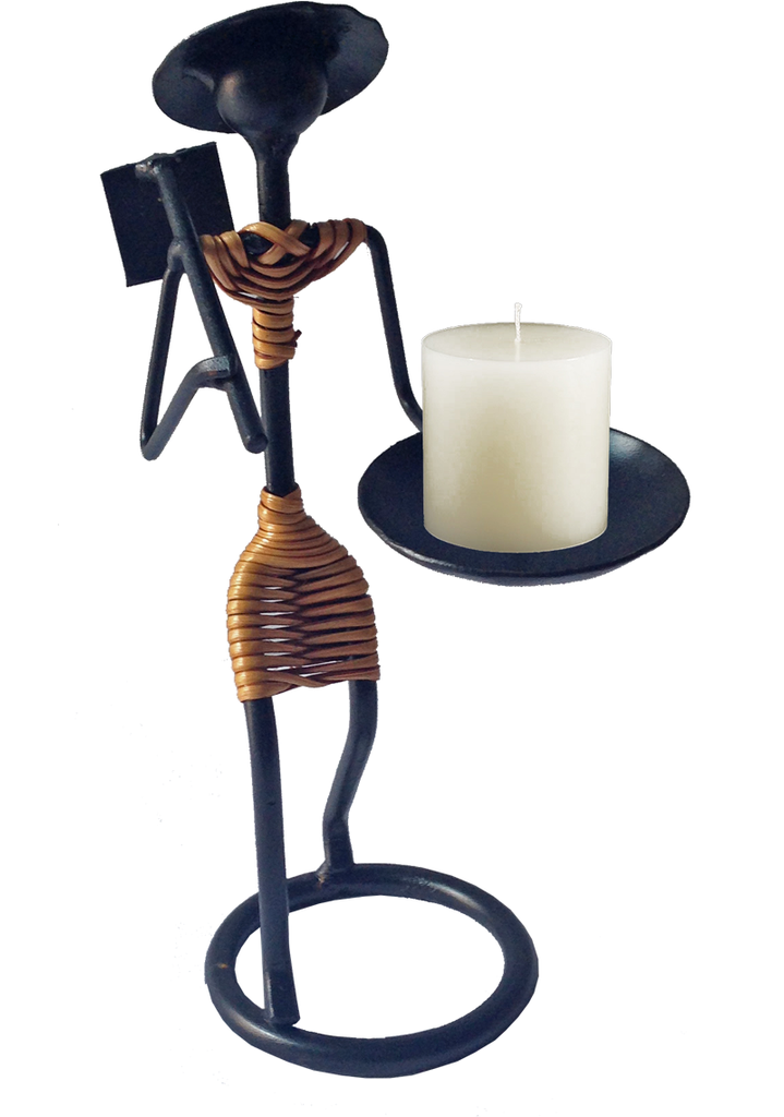 chân nến nghệ thuật sắt mỹ thuật quà tặng văn hóa