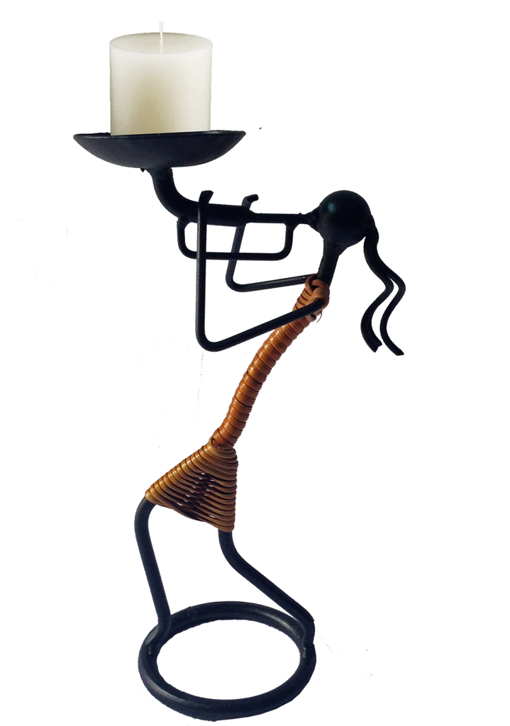 chân nến nghệ thuật sắt mỹ thuật quà tặng văn hóa