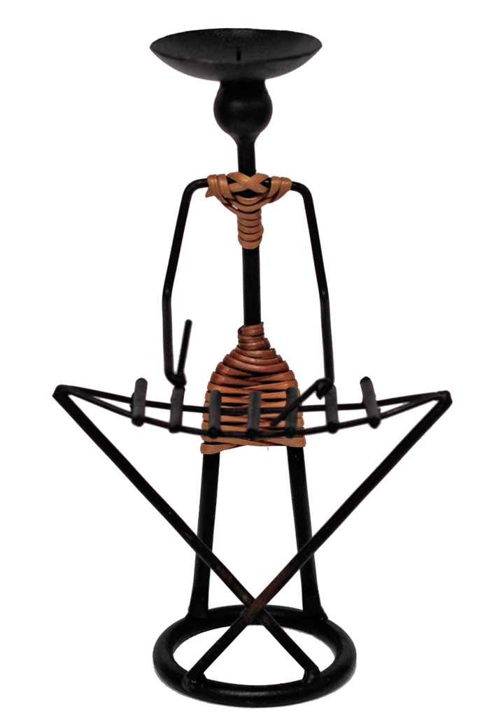 chân nến nghệ thuật sắt mỹ thuật quà tặng văn hóa