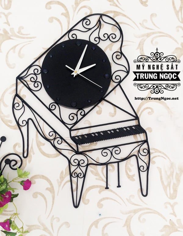 dong ho dep hinh piano